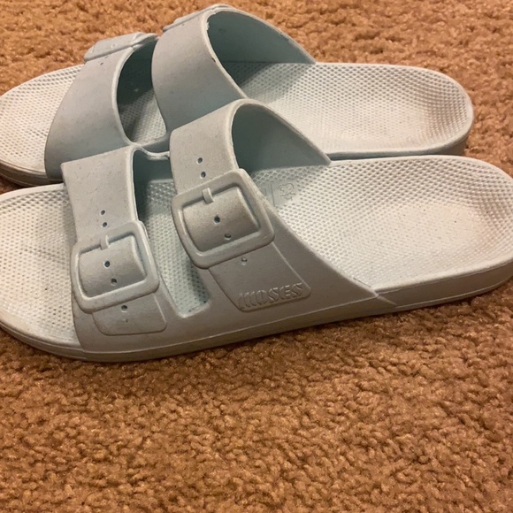 Freedom Moses light blue sandals - Picture 2 of 5